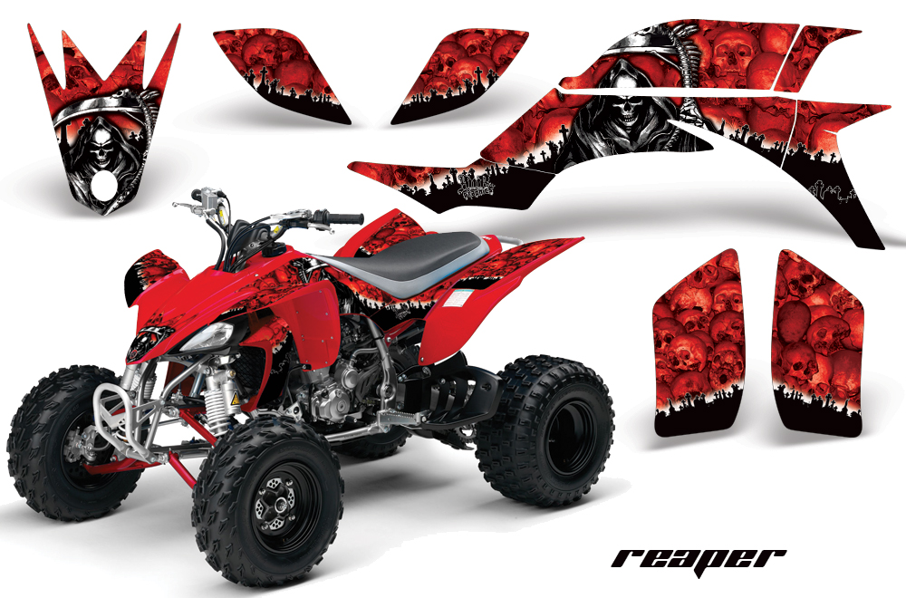 Yamaha YFZ450 04-08 Graphics Reaper Red